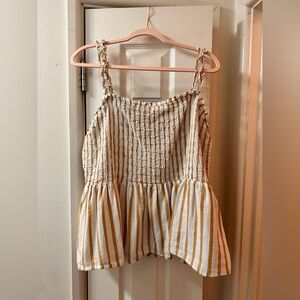 Ava & Viv Striped Dressy Tank Top